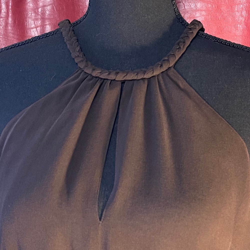 Michael Kors Rope Neck Tank Semi Sheer